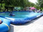 Round corner pvc pool for water games