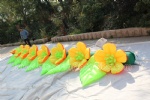 Beautiful party/wedding outdoor decoration inflatable flower chain/inflatable flower