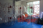 Inflatable bubble ball soccer,dots bubble bumper