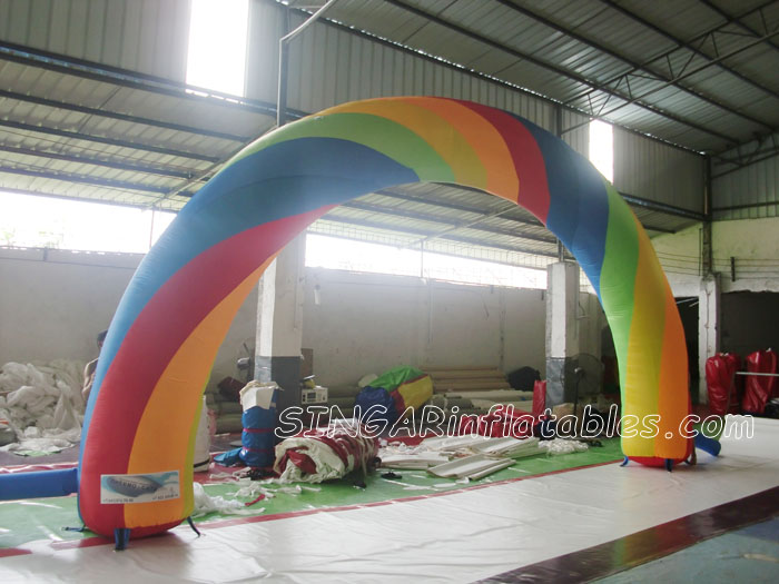 Details about   Brand New Discount 20ft*10ft D=6M/20ft inflatable Rainbow arch Advertising ax 