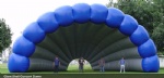 Inflatable shell concert dome