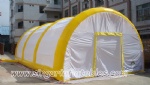 Inflatable advertising dome