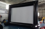 Sealed inflatable movie screen