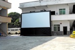 Customized inflatable outdoor movie screen