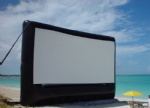 Large inflatable movie screen
