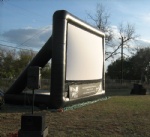 Large inflatable cinema screen