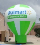 Inflatable ground balloon for advertising