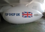 Inflatable blimp helium balloon for exhibition
