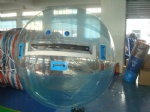 Blue transparent water ball
