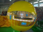 Yellow transparent water ball