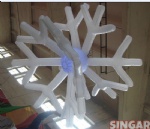 Inflatable snowflake for decoration