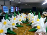 Decoration inflatable flower chain for party