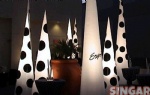 Printed inflatable cones for parties