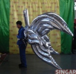Silver inflatable performance wing