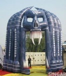 Customized halloween decoration inflatable skull arch