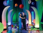 Wedding decoration inflatable pillar/tusk