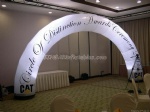 Lighting inflatbale white arch for night events