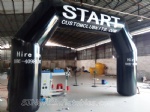 20ft black inflatable angle start and finish arch