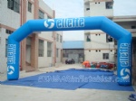 30ft blue inflatable angle arch