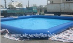 Round corner square pool