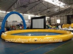 Yellow round pool for water games