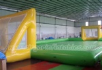 Sealed inflatable soccer field
