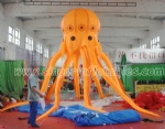 Inflatable lighting octopus decoration