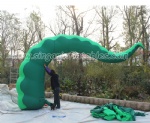 Inflatable giant octopus legs for building decoration
