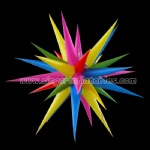 colorful inflatable star with lamp used in advertising /led star light