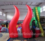 hot sale customized led lighting inflatable decoration roman pillar of fire