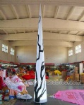 printed decorative inflatable led ivory balloon