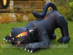 inflatable black halloween cat for yard decoration