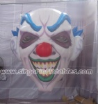 Hanging inflatable Halloween clown