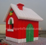 santa outhouse christmas inflatable decoration for outdoor decoration