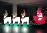 Christmas giant outdoor inflatable decoration santa with reindeer