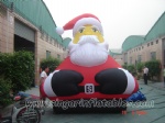 outdoor sitting santa claus inflatable