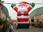 Giant inflatable colorful santa claus cartoons for christmas