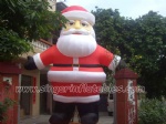 Inflatable santa claus for outdoor decoration