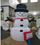 1.5m inflatable yard snowman with lights
