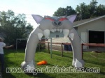 Inflatable cat archway for halloween party