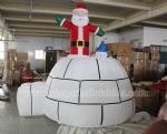 inflatable santa snowman igloo