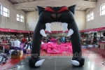 Inflatable cat arch door