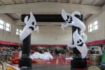 Inflatable ghost archway for halloween decor