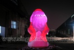 Giant inflatable santa claus with lighting