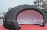 Black inflatable moon tent