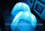 Inflatable lighting wall booth