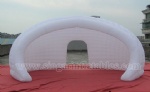 Popular white inflatable luna lawn tent with back door