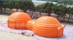 Inflatable tent group for outdoor exhibition