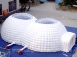 12m portable large inflatable dome twins tent