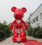 5m inflatable red bear
